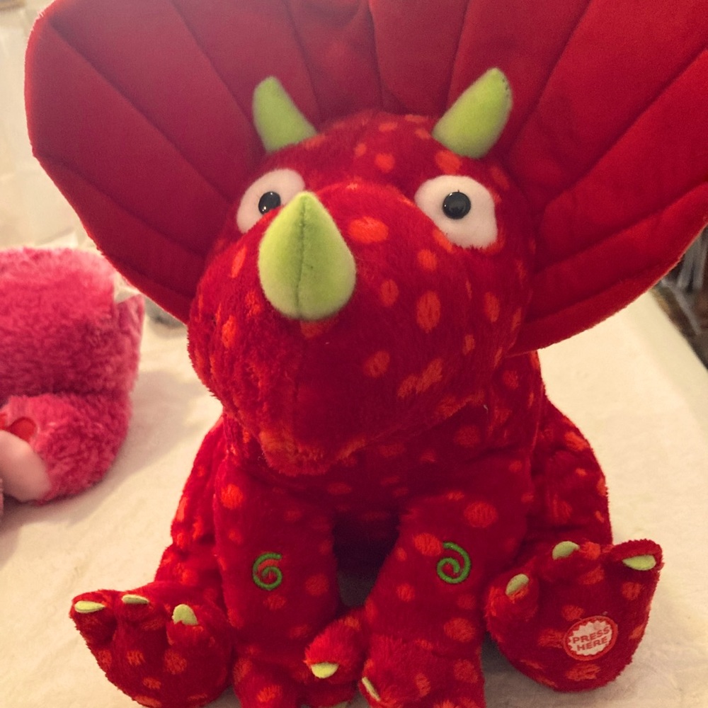 Laughing plush Dinosaur